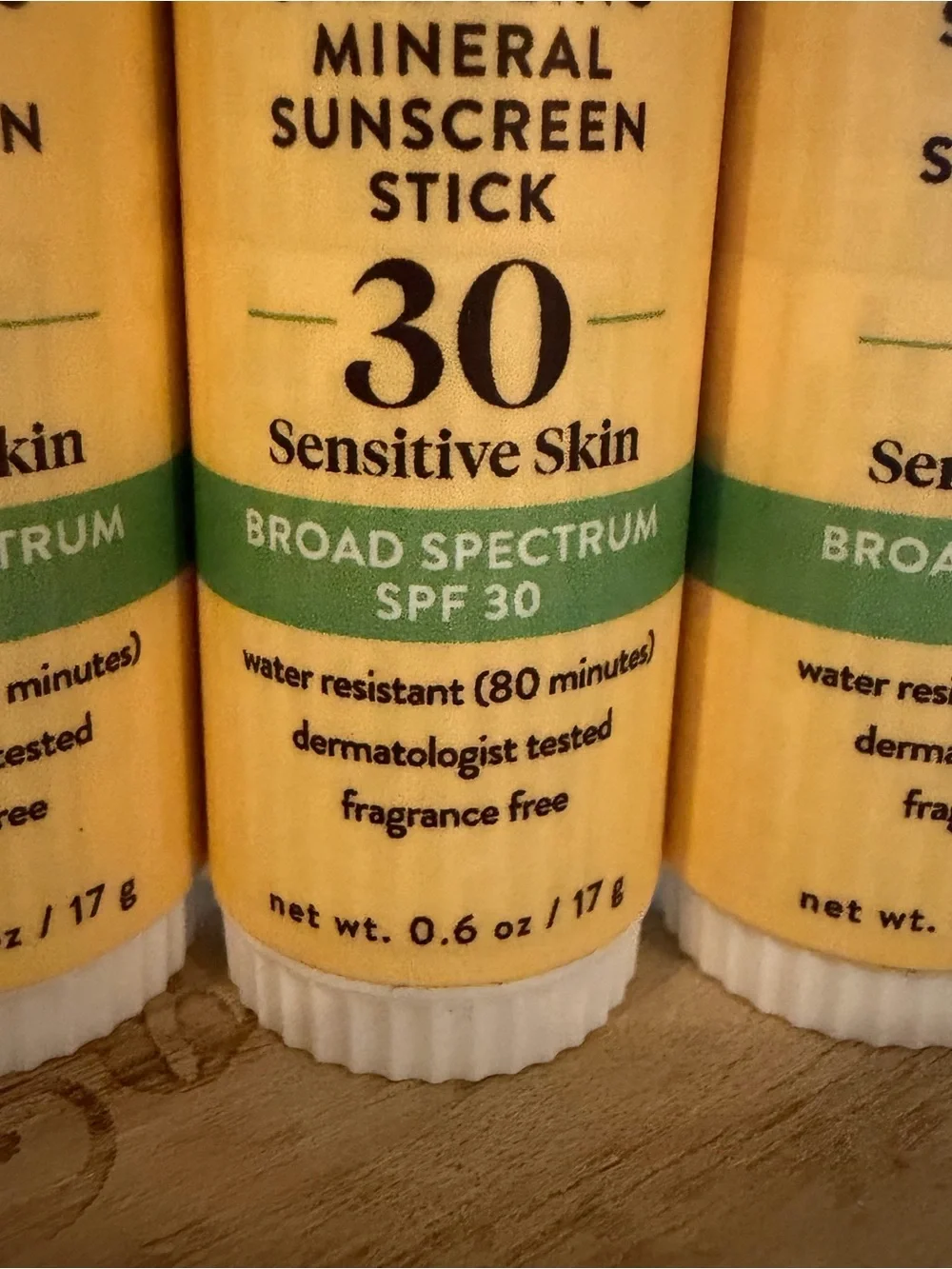 3x Babo Botanical Sheer Zinc Sensitive skin Mineral Sunscreen Stick SPF30 Vegan